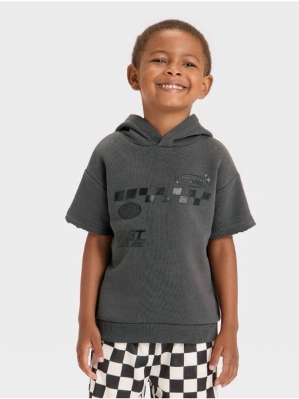 NWT Grayson Mini Toddler Boys Short Sleeve Hoodie (4T)